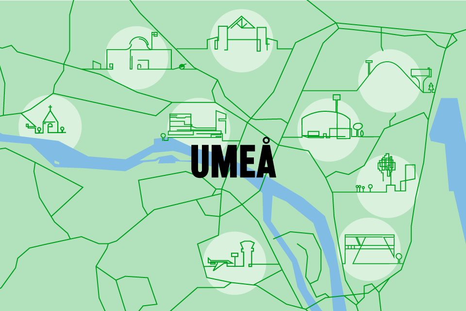 Illustration av Umeåkarta.