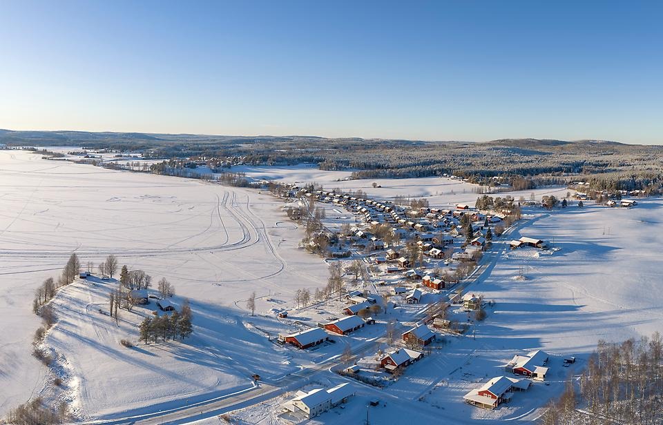 Drönarbild över Tavelsjö