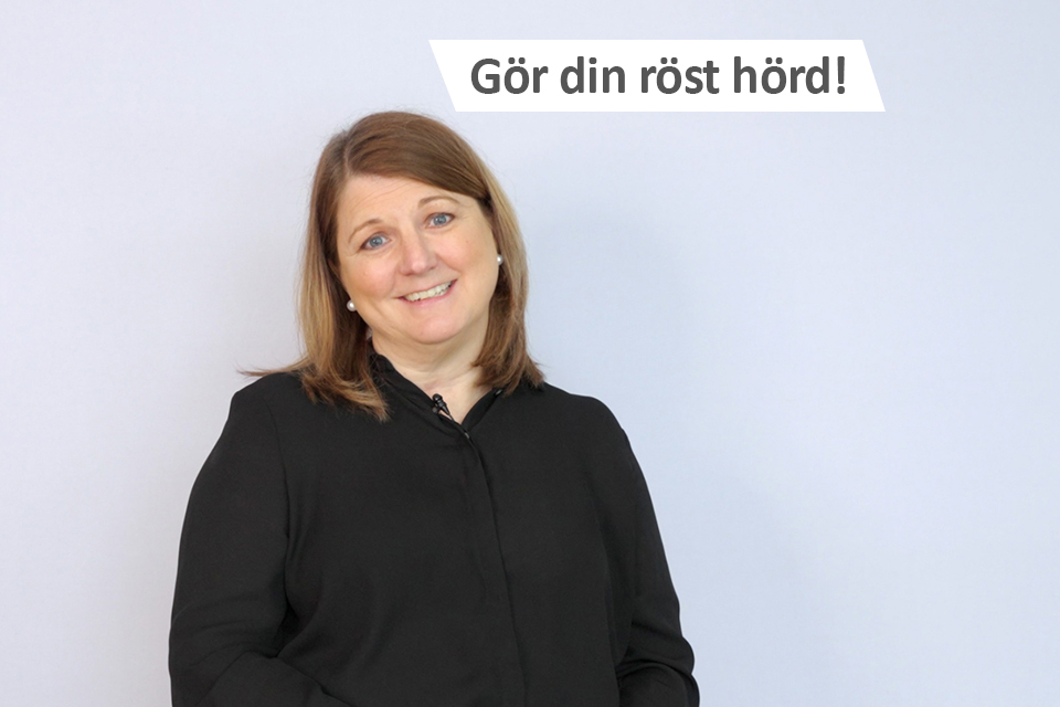 Pernilla Eriksson, text: Gör din röst hörd!