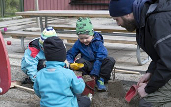 Barn på förskola