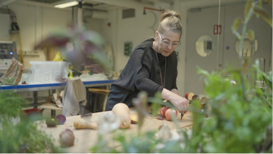 Danielle Wilde exploring food as an avenue towards sustainable ways of living. Image: Mattias Pettersson