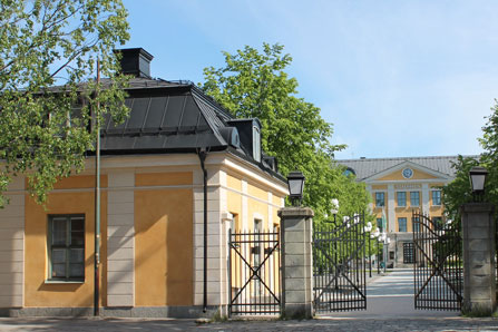 Västra Grindstugan, en byggnad på stadshusområdet.