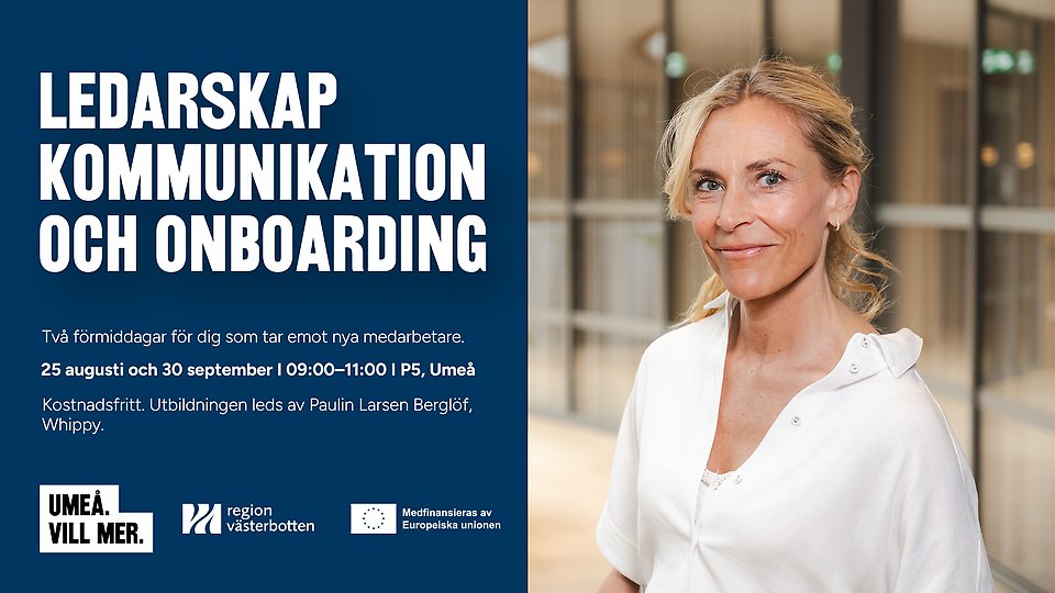 Evenemangsbild för workshop om ledarskap, kommunikation och onboarding