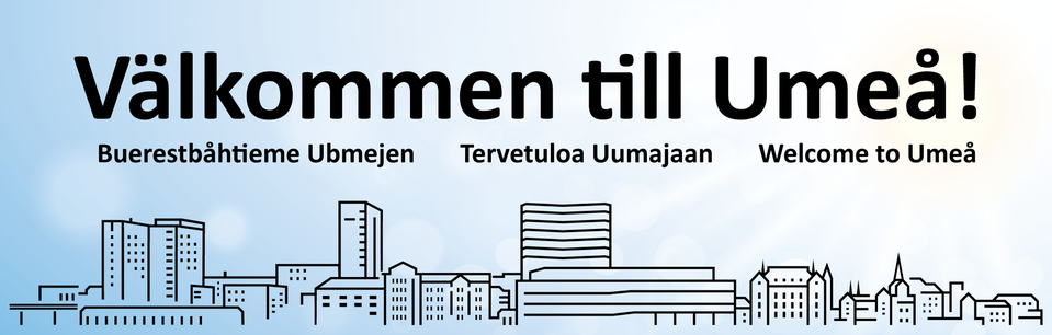 Välkommen-skylt